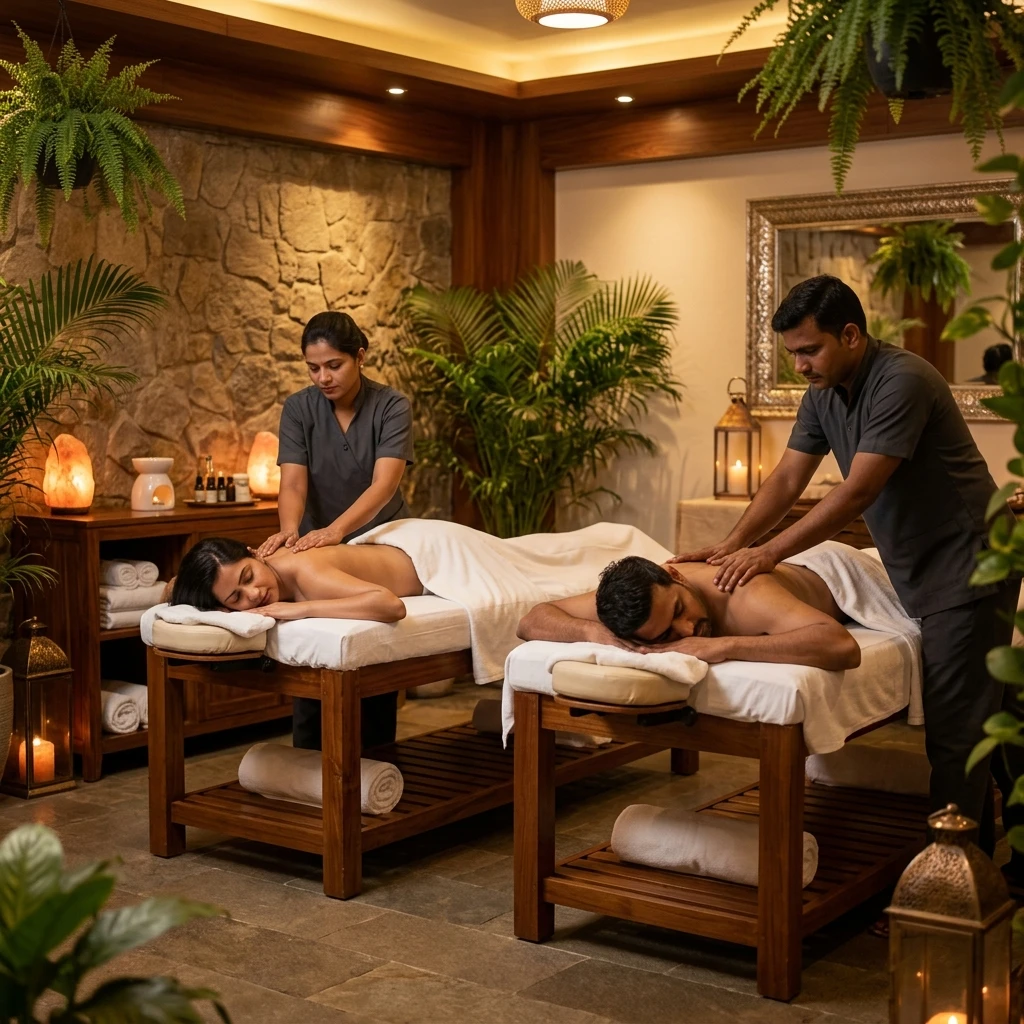 Couple Massage Room Setup - BM Massage Therapy